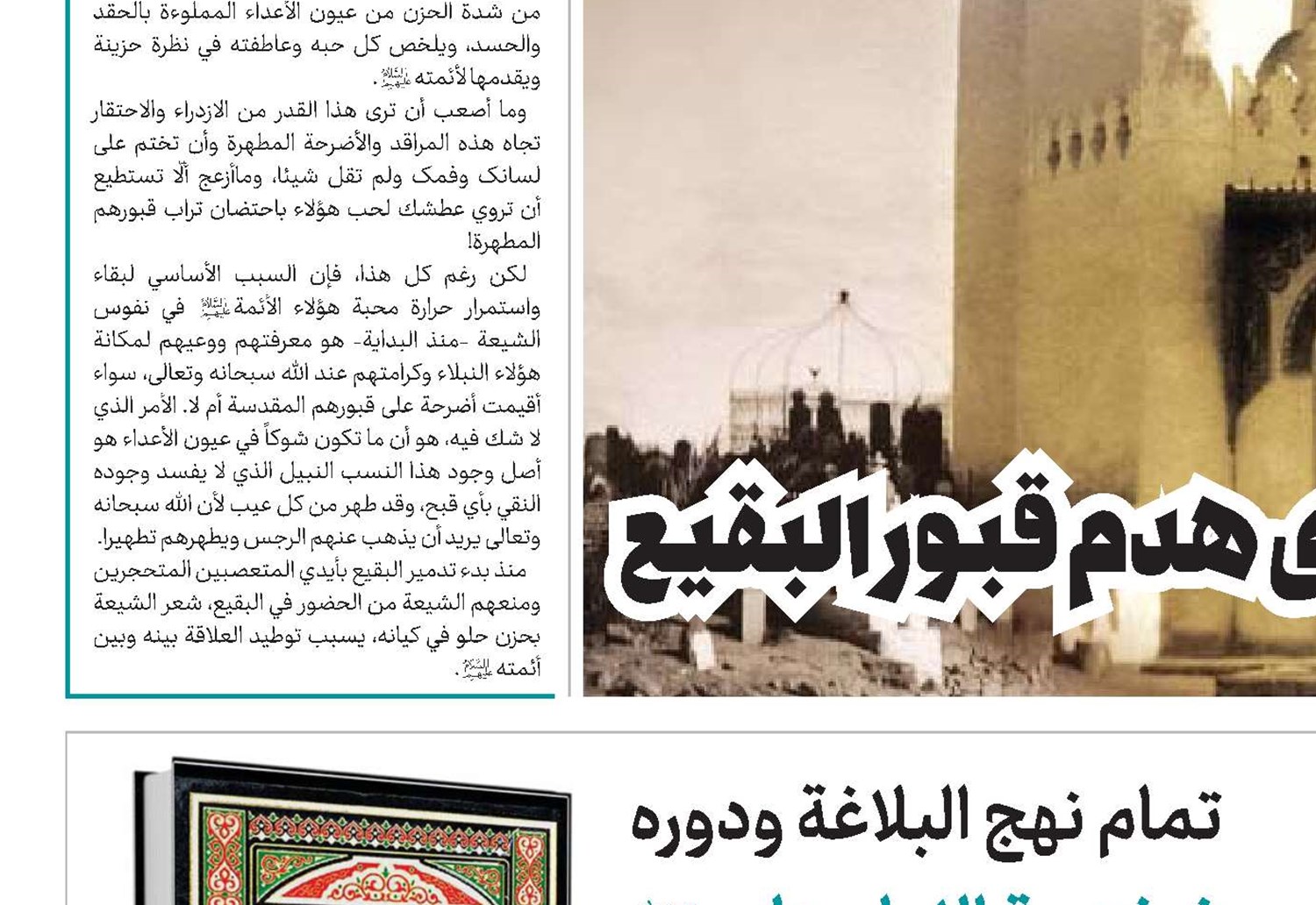 تمام نهج البلاغة ودوره في تبيين شخصية الإمام علي(ع)