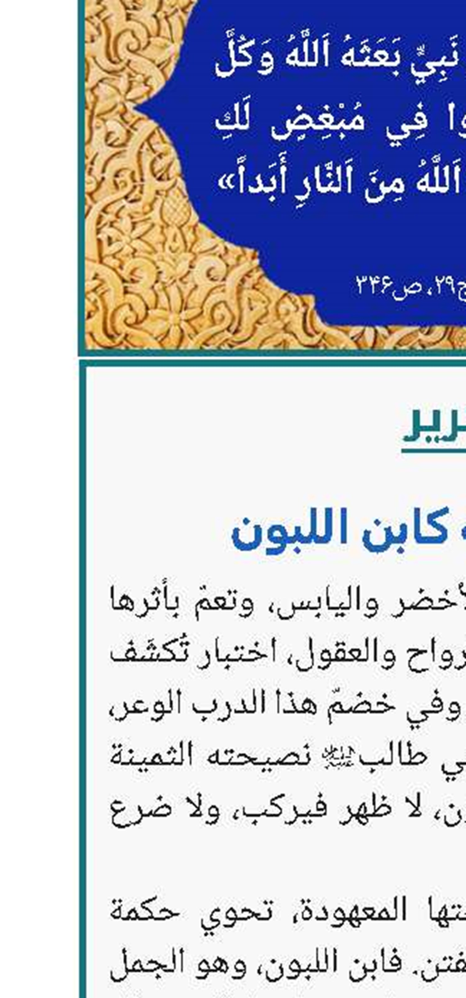 كن في الفتنة كابن اللبون