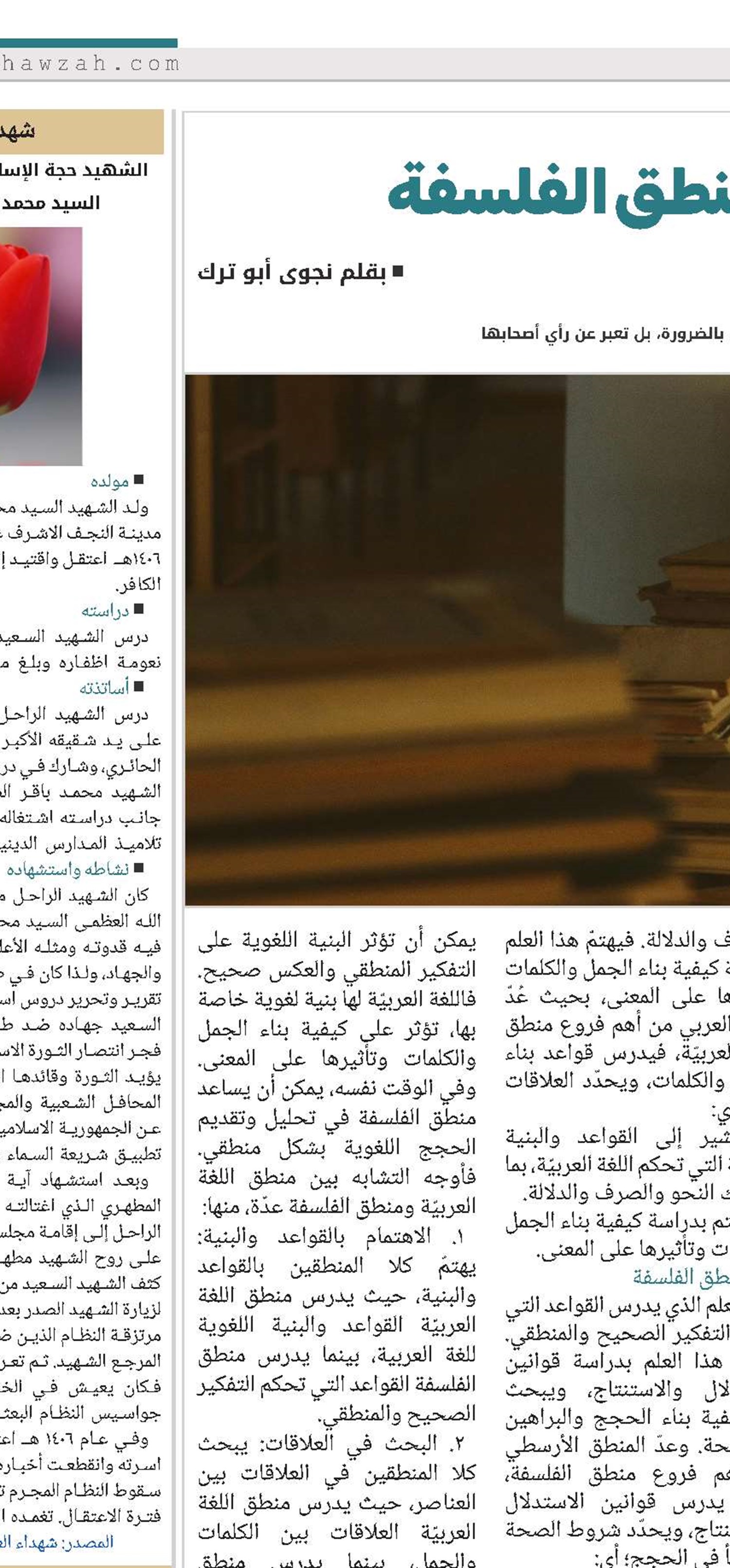 بين منطق اللغة ومنطق الفلسفة 