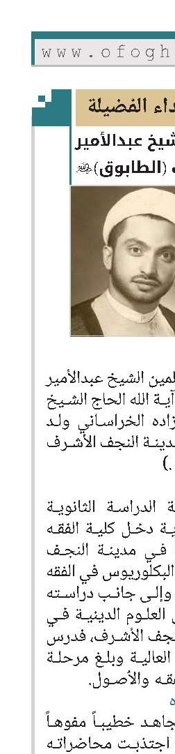 حجة الإسلام الشيخ عبدالأمير أبوالطابوك (الطابوق)(ره)